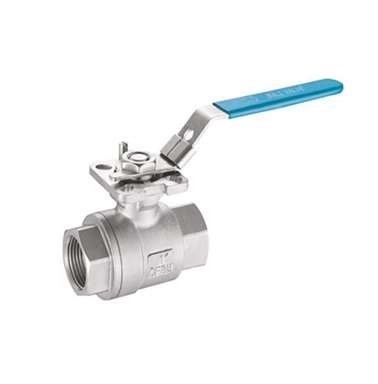 B25 帶ISO上法蘭兩片體球閥